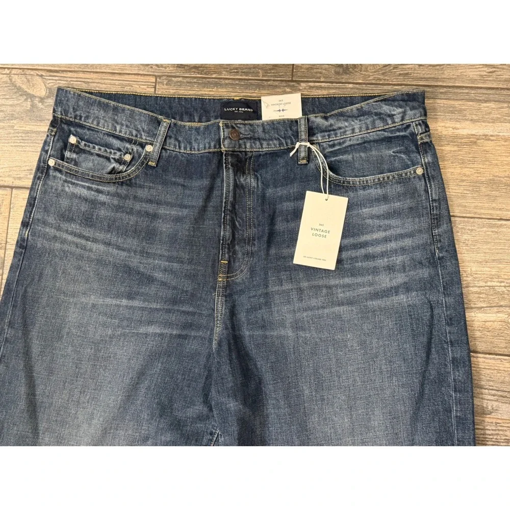 NWT Lucky Brand 365 Vintage Loose Jeans Size‎ 40x29 Rigid Denim 100% Cotton